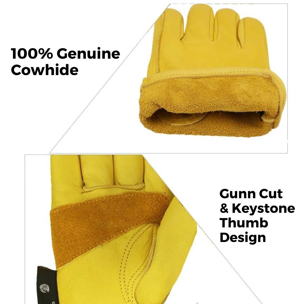 Leather Gardening Gloves - S - (Small): image 3