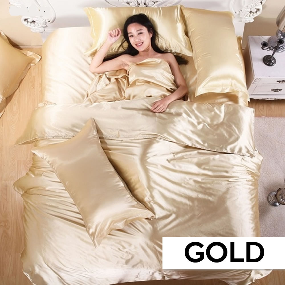 Silk Sheets - Black / EU King 4 Piece Set: image 5