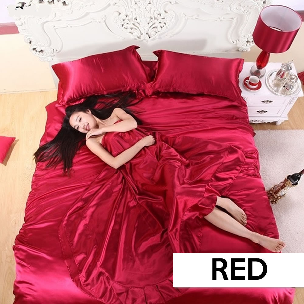 Silk Sheets - Black / EU King 4 Piece Set: image 10
