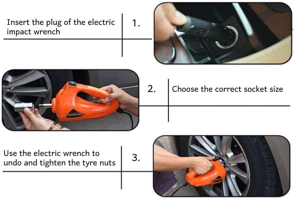 Car Tyre 12V Electric Impact Wrench: image 3