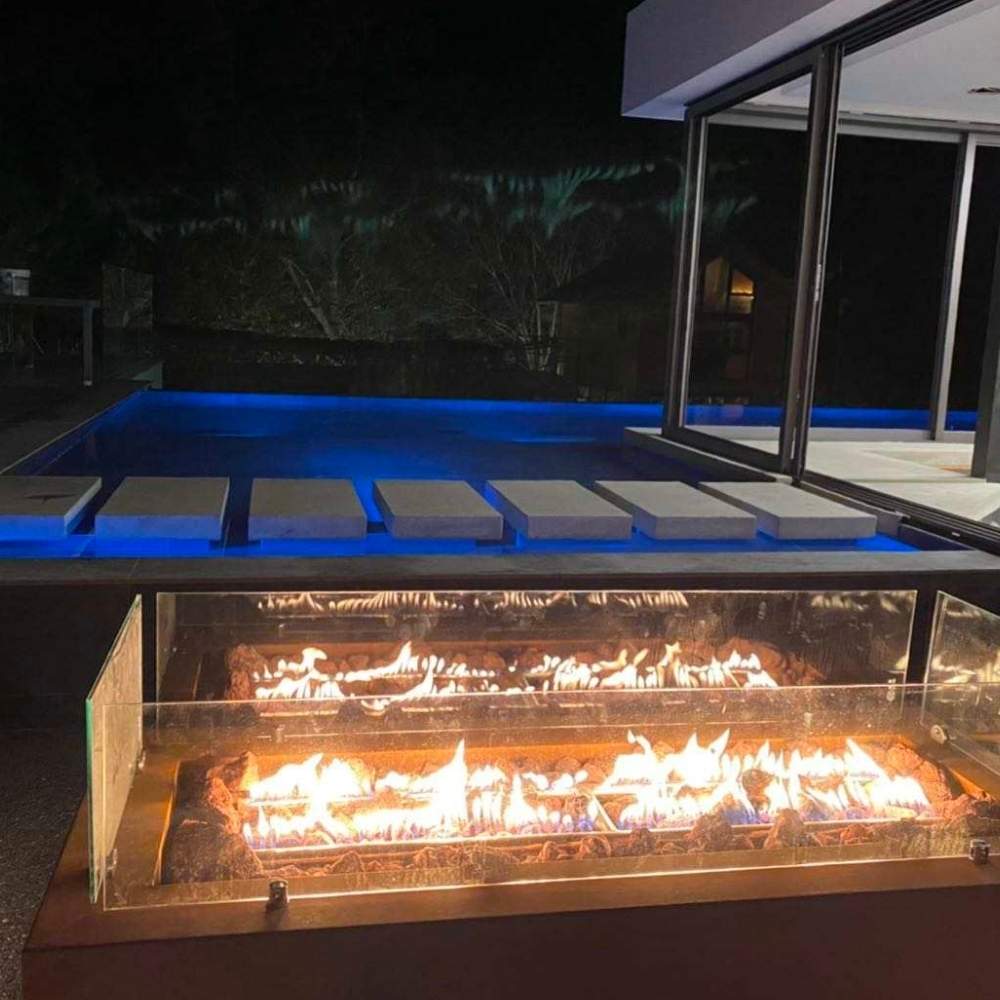 Corten Steel Gas Fire Pit: image 7