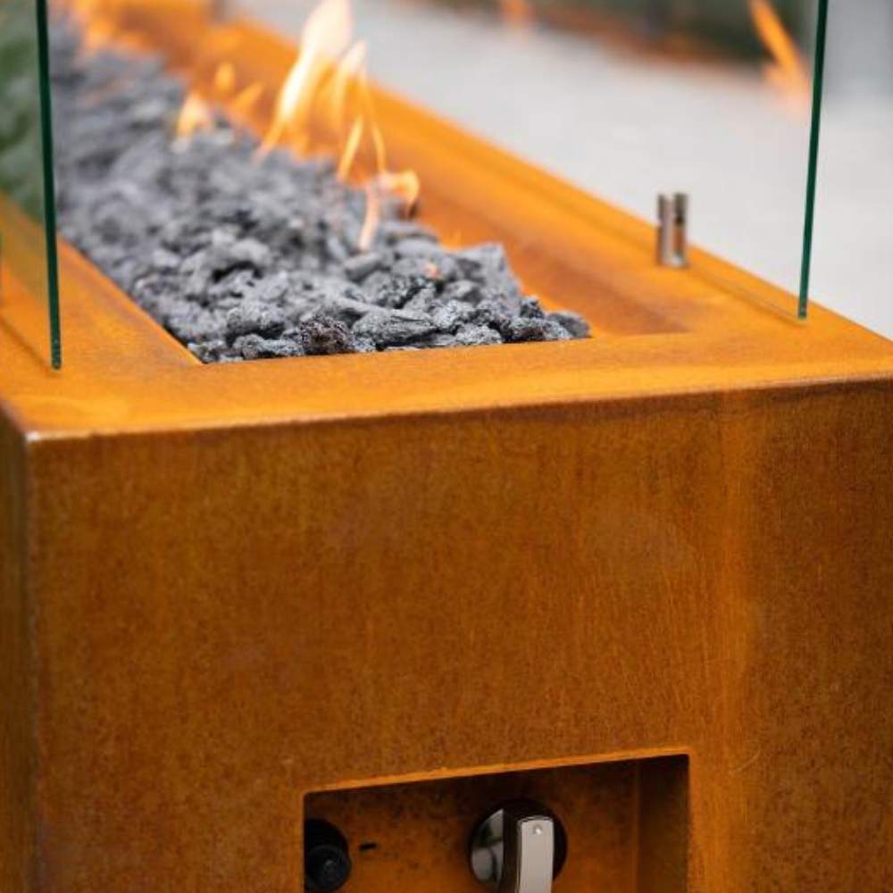 Weathered Steel Gas Fire Pit: image 11