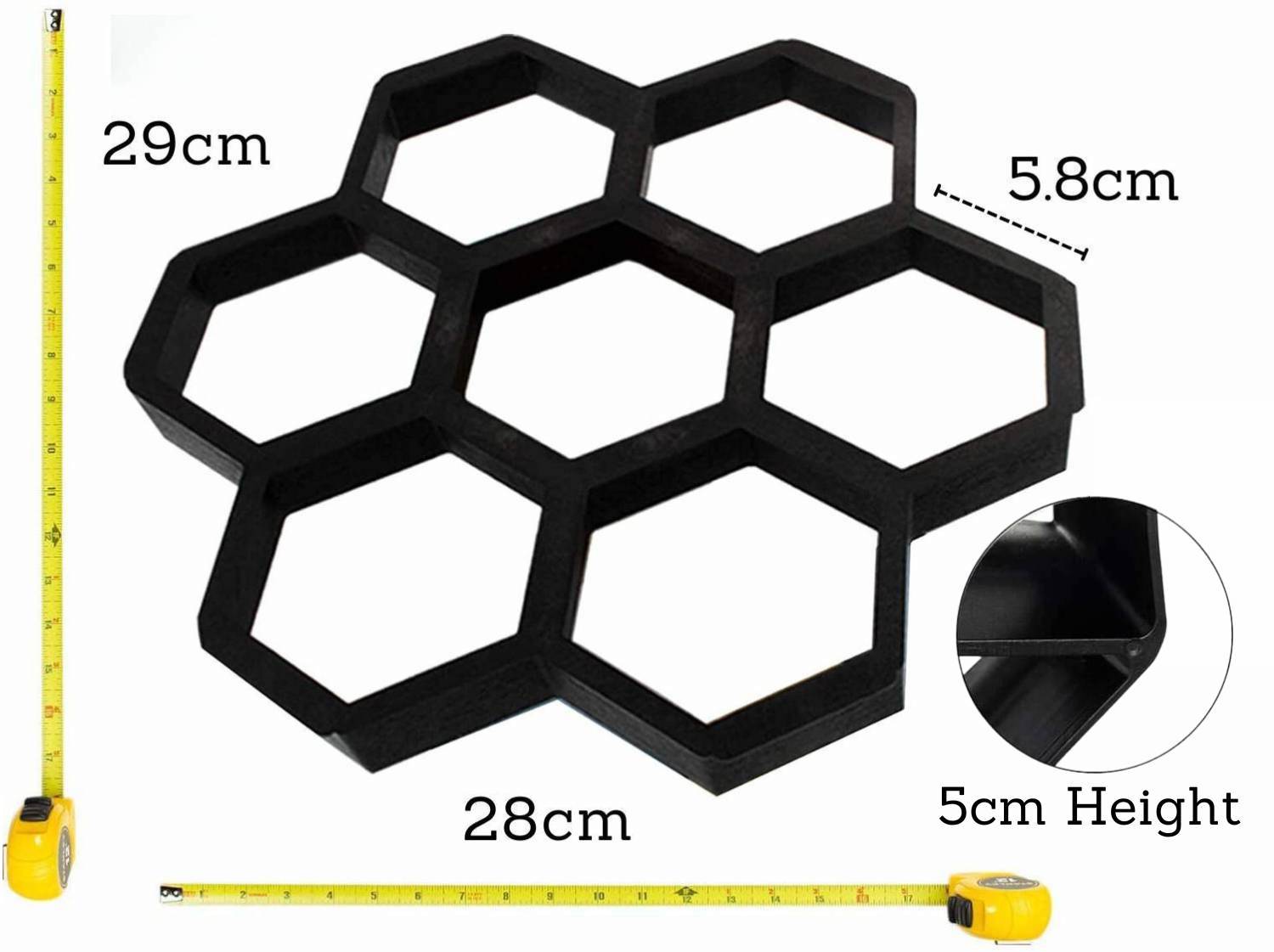 Paver Mould - Hexagon 29cm x 28cm: image 7