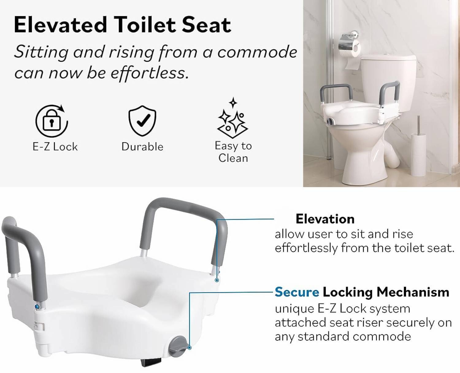 Toilet Seat Raisers - Without Arms: image 6