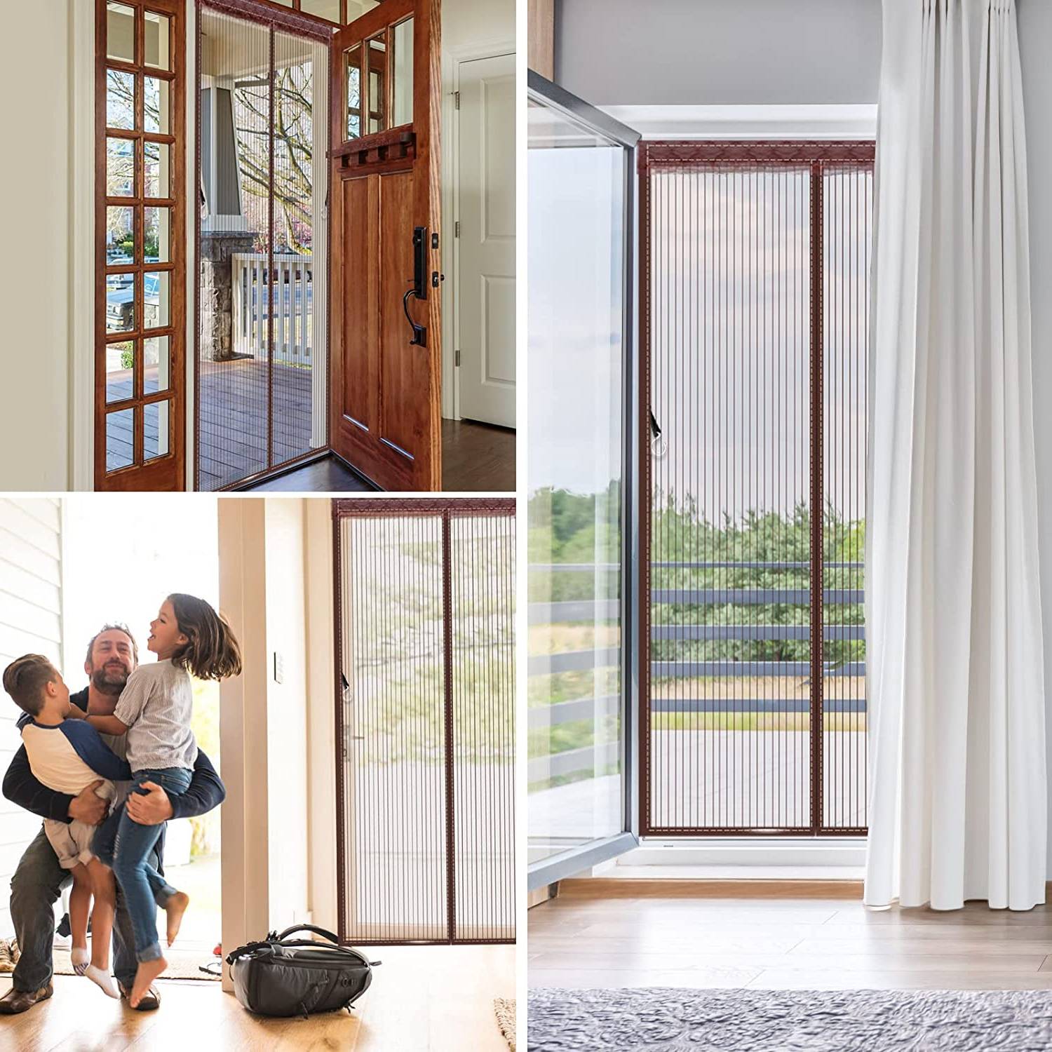 Brown Door Screen - 60cm x 210cm: image 6