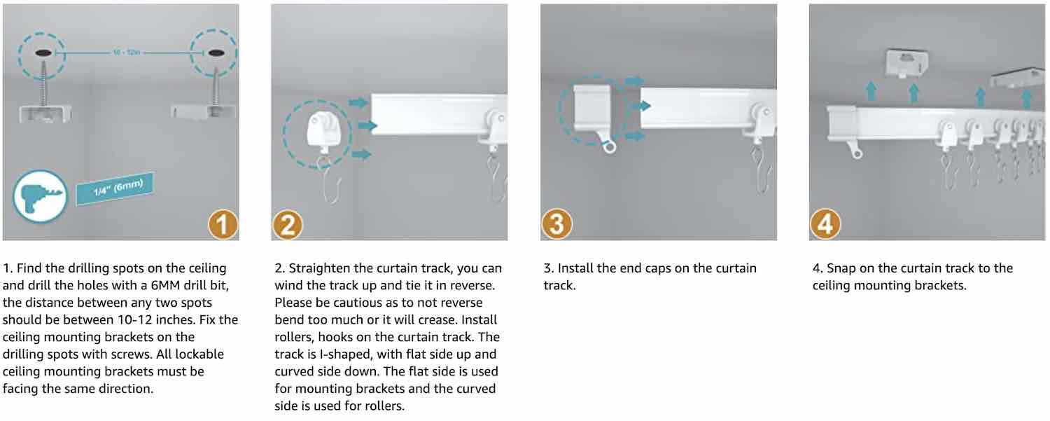Ceiling Curtain Track: image 16