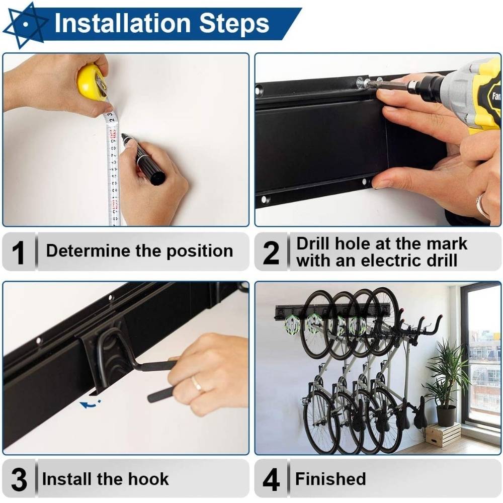 Wall Bike Storage - 4 Bike: image 11