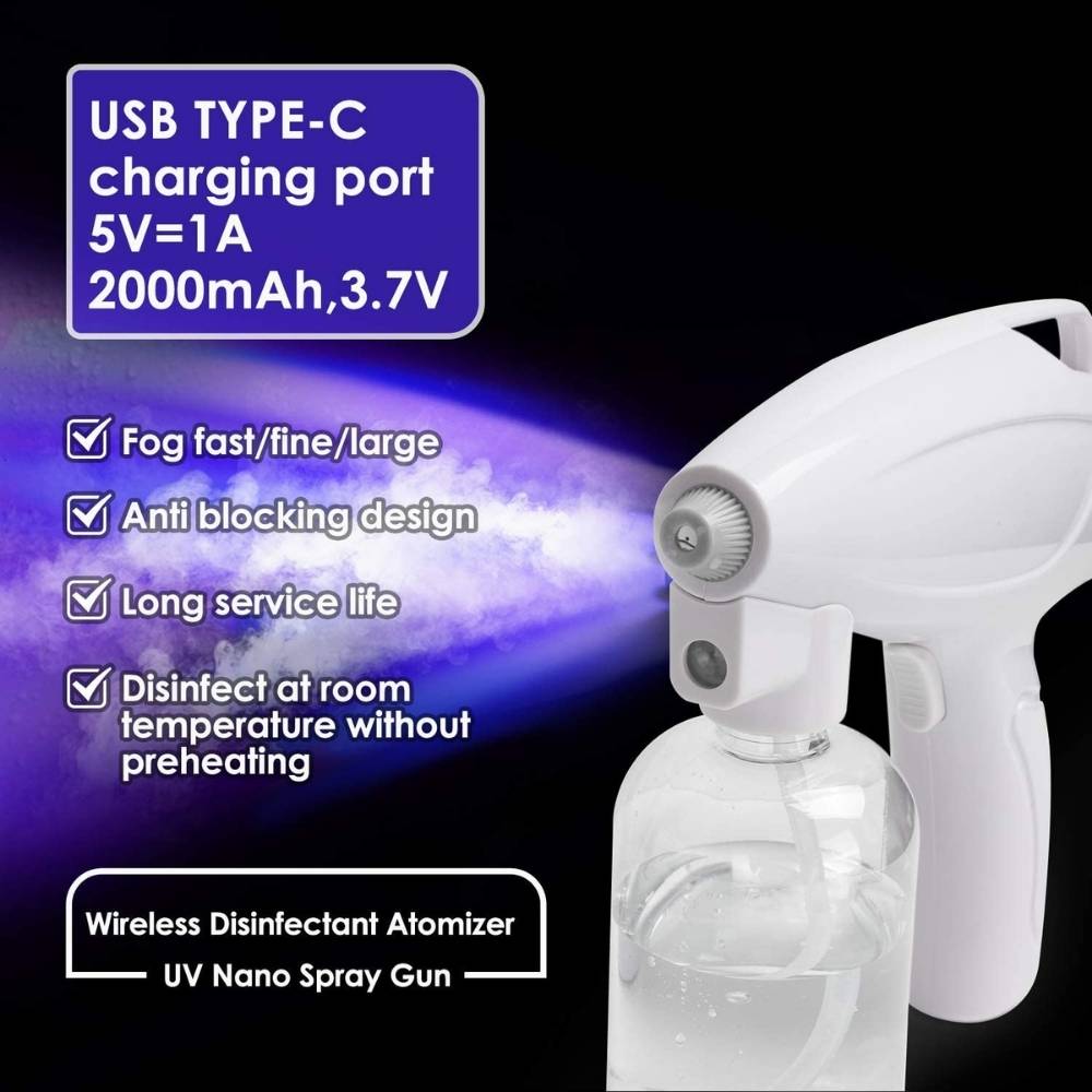 Handheld Cordless Nano Atomiser Disinfectant Gun: image 3