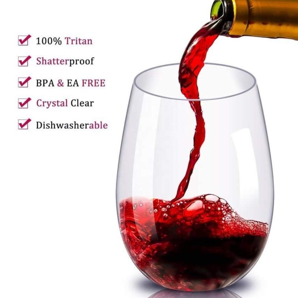 Unbreakable Stemless Wine Glasses: image 2