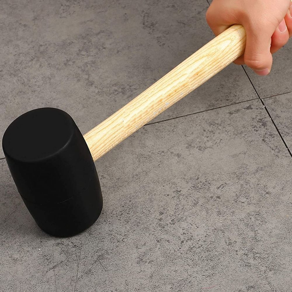 Rubber Mallet With Wood Handle (For Garden Edging Spikes): image 2