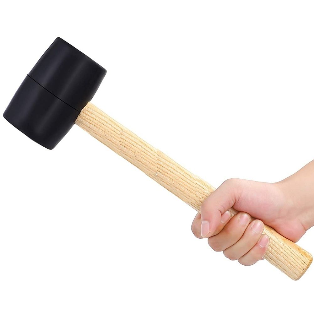 Rubber Mallet With Wood Handle (For Garden Edging Spikes)